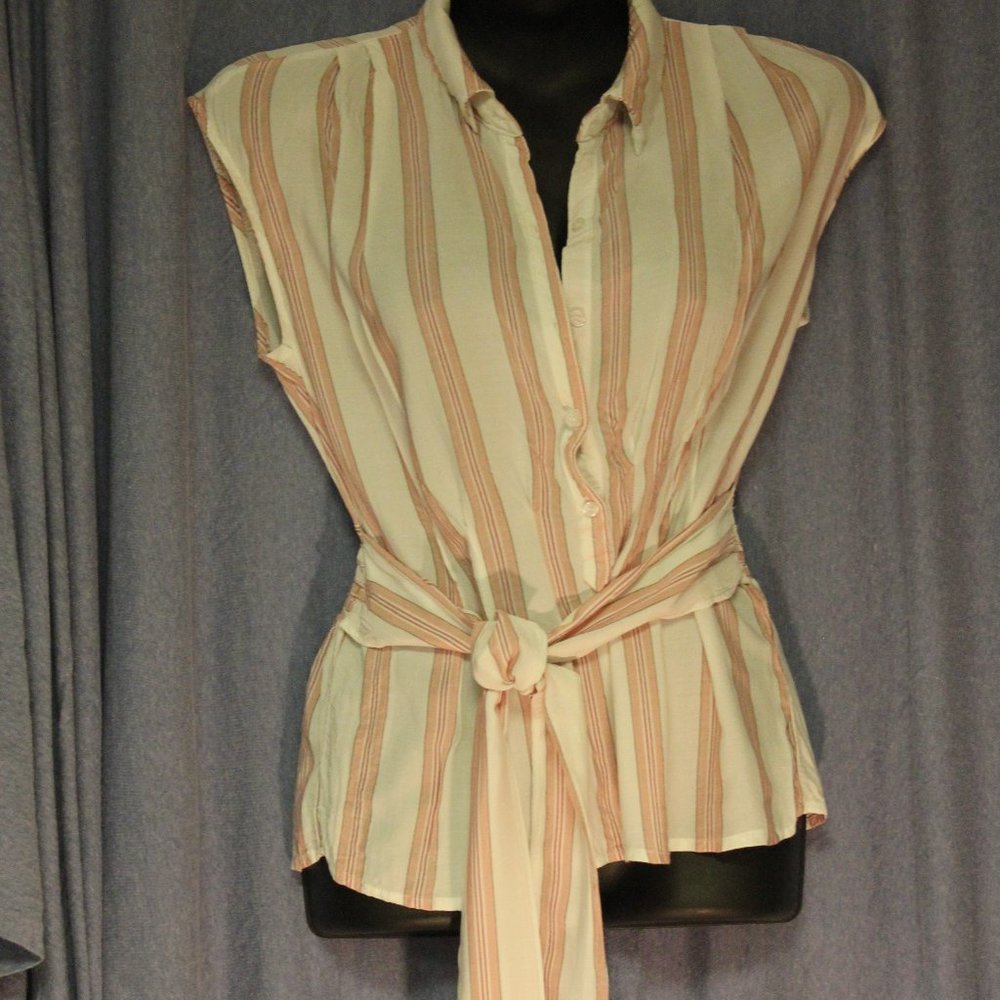 Max Studio cap sleeve blouse